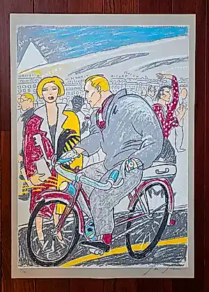 Javier De Juan - "El Ciclista" (1984) — Port Said Ediciones — Hand-Signed 38/99 kaufen? Bieten Sie von 200!