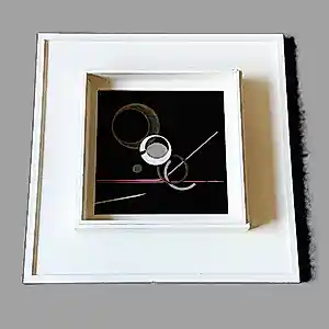 Buy Cesar Domela - een in de jaren 80 gemaakt RELIËF van koper,metaal en verf - in originele lijst? Bid from 860!