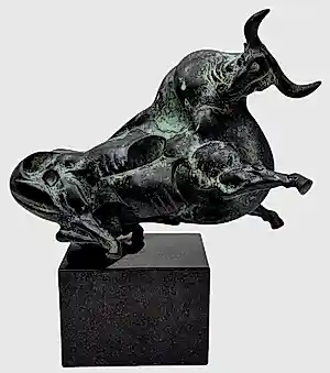 Buy Fons Bemelmans - Bronzen beeld: "Stier"? Bid from 2250!