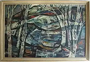Margaret Gitta Delman - Olieverf op doek , Winter Scene – Lijst, 57 x 83 cm. – ca. 1960 kaufen? Bieten Sie von 100!