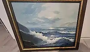 Onbekend - zeer mooie schilderij vendu pour 50€ !