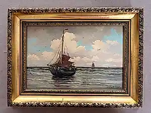 Buy Henk Dekker - Zeegezicht met zeilende botter? Bid from 295!