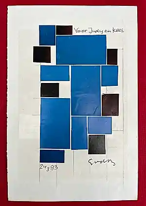 Buy Siep van den Berg - Gesigneerde collage + krantenknipsel - "Laatste zwaluw gezien" - 1992-1993? Bid from 75!