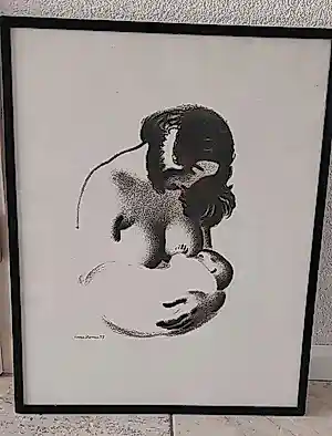 Aage Sikker Hansen - Moeder geeft baby borstvoeding. kaufen? Bieten Sie von 50!