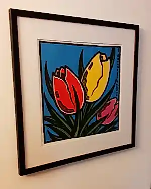 Buy Henk Schiffmacher - Tulpen (mooi gelijst)? Bid from 115!
