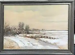 Buy Gerrit van Jeveren - Boerderij in Winterlandschap? Bid from 75!