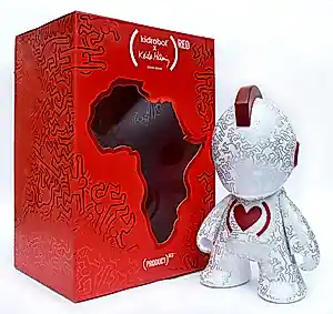 Buy Keith Haring - Kidrobot 7in (Red) Special Edition? Bid from 85!