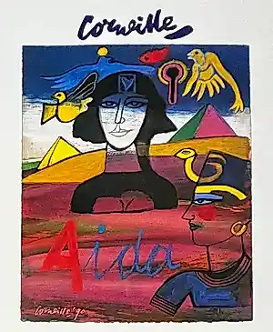 AcheterCorneille - Aïda Hommage aan Verdi Poster - Met Atelier Corneille Stempel? Enchérissez de 35!