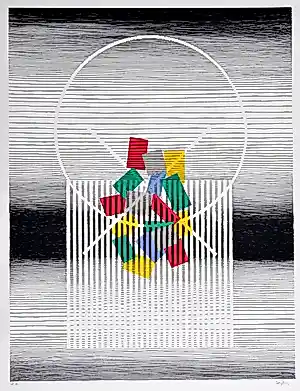 Michel Seuphor - Zeefdruk - Gesigneerd - 80x60 cm - E.A. - 1994 kaufen? Bieten Sie von 535!