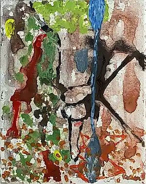 Buy Paul Louis van den Bergh - "Zone 27.11" - Acryl op linnen - Gesigneerd.? Bid from 150!
