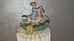 Real Fabbrica Capodimonte - Zeldzaamheid Bimba su Cavallo a Dondolo" Meisje op hobbelpaard Sandro Maggioni kopen? Bied vanaf 75!