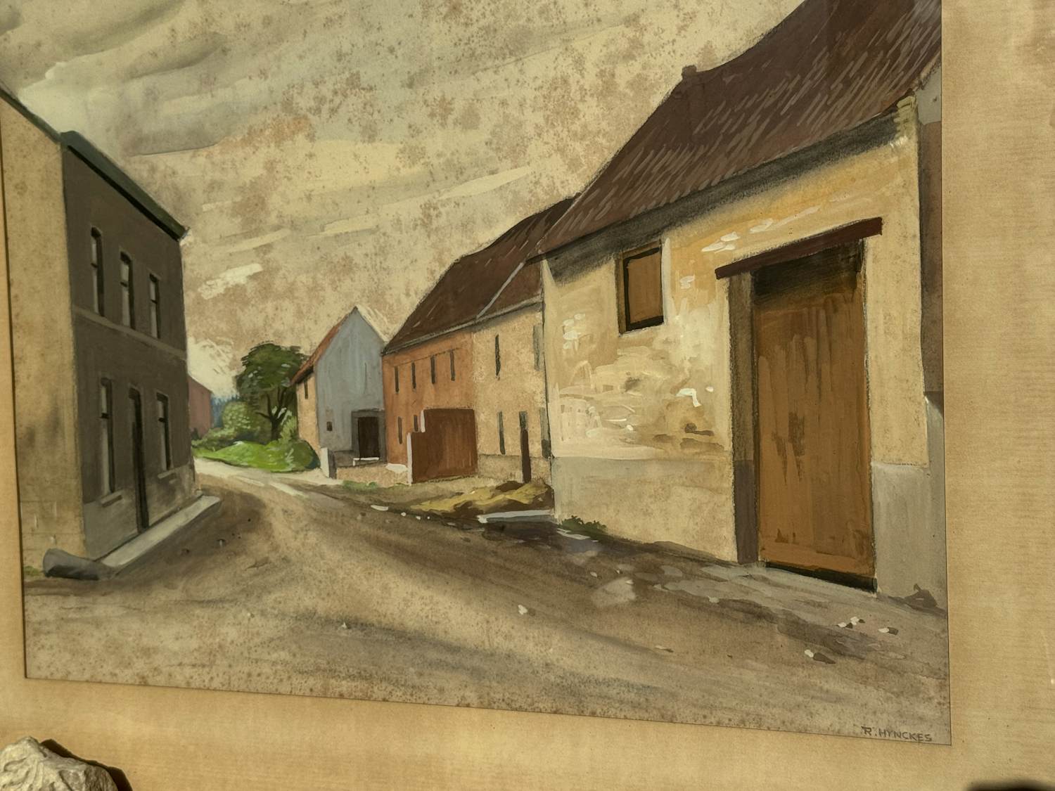 Raoul Hynckes - Dorpsgezicht verkocht voor € 100!