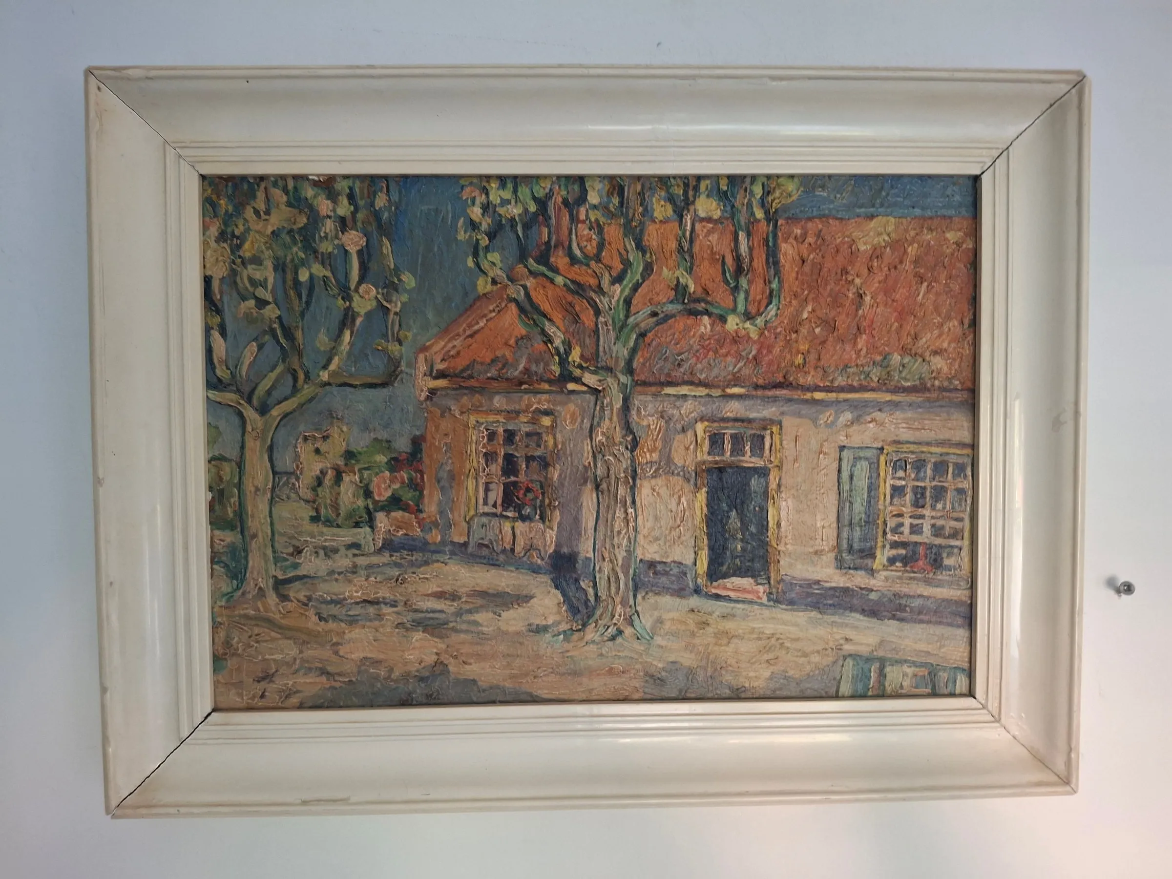 Onbekend - Dorpsgezicht met bomen en huis kopen? Bied vanaf 125!