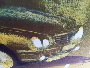 Marcel Bastiaans - Gelitimeerde zeefdruk, Titel: Mercedes in beeld kopen? Bied vanaf 50!