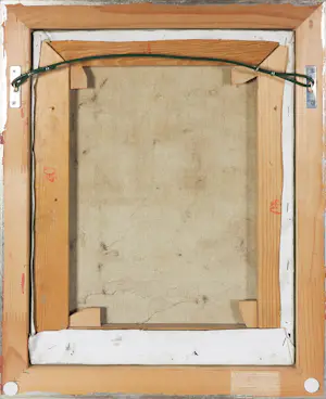 Onbekend - Olieverf op doek, Interieur van een atelier - Ingelijst kopen? Bied vanaf 70!