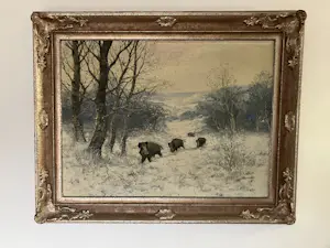 Joseph Friedrich Nicolai Heydendahl - Everzwijnen aan de rand van het bos kaufen? Bieten Sie von 1000!