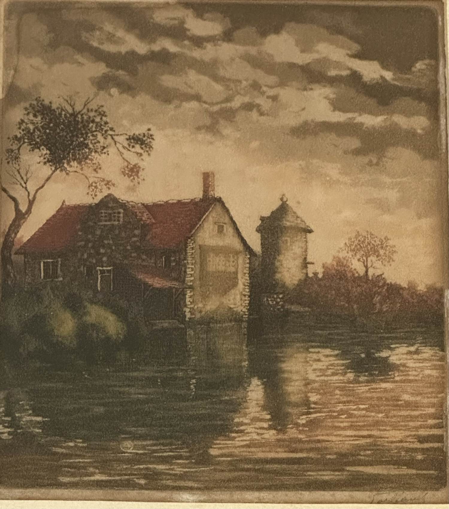 Niet of onleesbaar gesigneerd - Huisje aan het water kopen? Bied vanaf 10!