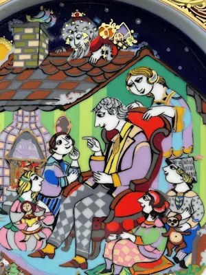 Bjorn Wiinblad - Weihnachtslieder auf Porzellan kopen? Bied vanaf 25!