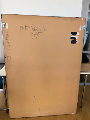 Pieter Vermeulen - Blauwe tafel kopen? Bied vanaf 80!