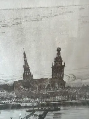 Eugene Lucker - Stadsgezicht op Nijmegen kopen? Bied vanaf 50!