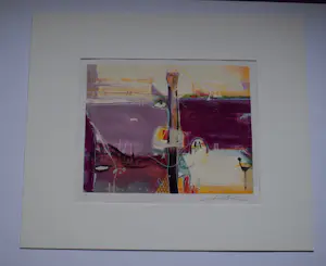 Kantcho Kanev - Abstracte litho – genummerd 117/500 – kleurrijk modern kopen? Bied vanaf 50!