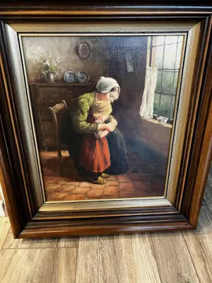 AcheterAnnemarie van Wolde-Mulder - Portret moeder kind? Enchérissez de 100!