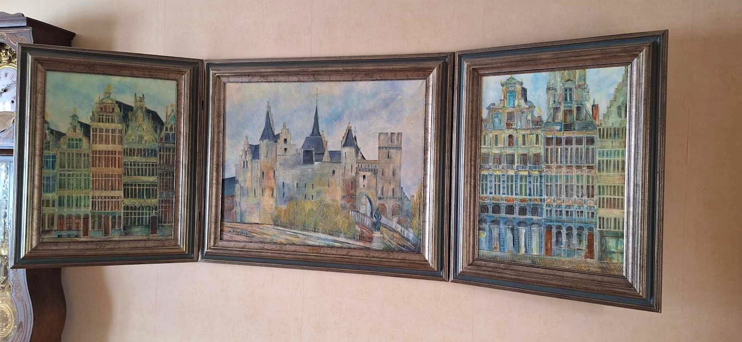 Martin Neirynck - Antwerpen, huizen op de grote markt, het steen kaufen? Bieten Sie von 500!
