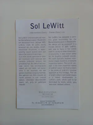 Sol LeWitt - Sol leWitt kopen? Bied vanaf 250!