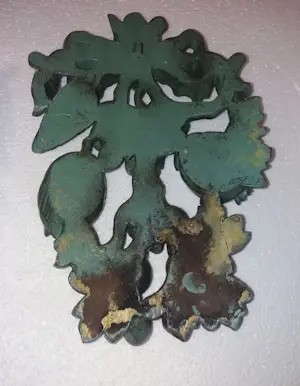 Onbekend - 2 x rijkelijk uitgesneden wanddecoratie met een granaat appelstruik kopen? Bied vanaf 35!