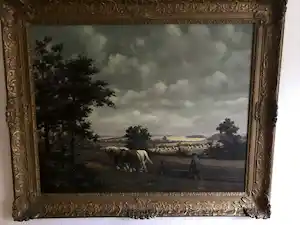 Willem de Kok - Boer met ploeg en werkpaarden verkauft für € 158!