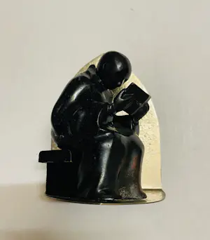Buy Onbekend - Lezende Monniken - Boeksteunen? Bid from 35!