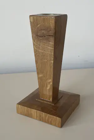 Onbekend - Twee houten art deco kandelaren kopen? Bied vanaf 20!