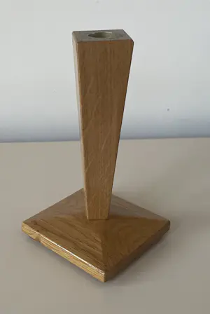 Onbekend - Twee houten art deco kandelaren kopen? Bied vanaf 20!