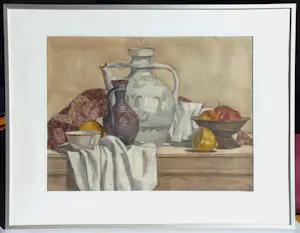 Russische School - Stilleven, aquarel (netjes ingelijst) kopen? Bied vanaf 125!