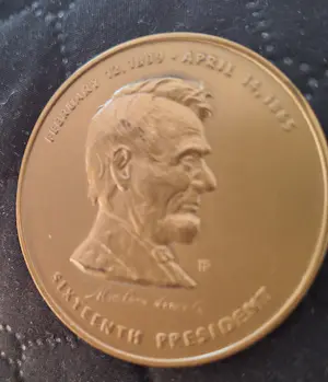 Brons (Onbekend) - Herdenkings penning 16de president Abraham lincoln kopen? Bied vanaf 25!