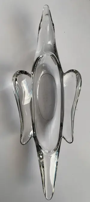 Cristallerie de Vannes Le Chatel - Grote en kleine schaal in vogelvorm kopen? Bied vanaf 40!