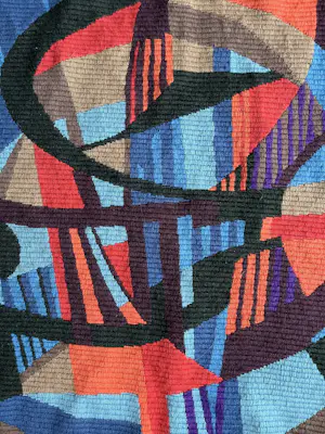 Onbekend - Seventies Welcomme Pernelle abstract wand tapijt kopen? Bied vanaf 50!