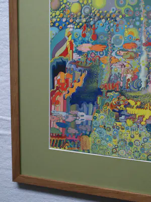 Onbekend - Acryl , ingelijst , Surrealistische voorstelling – Rachel Varekamp - 1970 kopen? Bied vanaf 70!