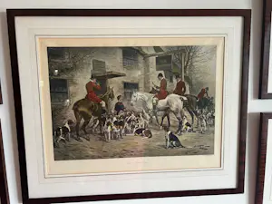 Onbekend - Mooi jacht tafereel van paarden kopen? Bied vanaf 60!