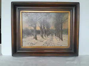 H. Hermans - Paard en wagen in winterlandschap kaufen? Bieten Sie von 55!