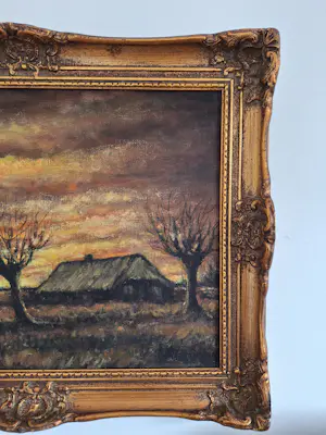 Onbekend - realistisch landschap met impressionistische en expressionistische invloeden kopen? Bied vanaf 40!