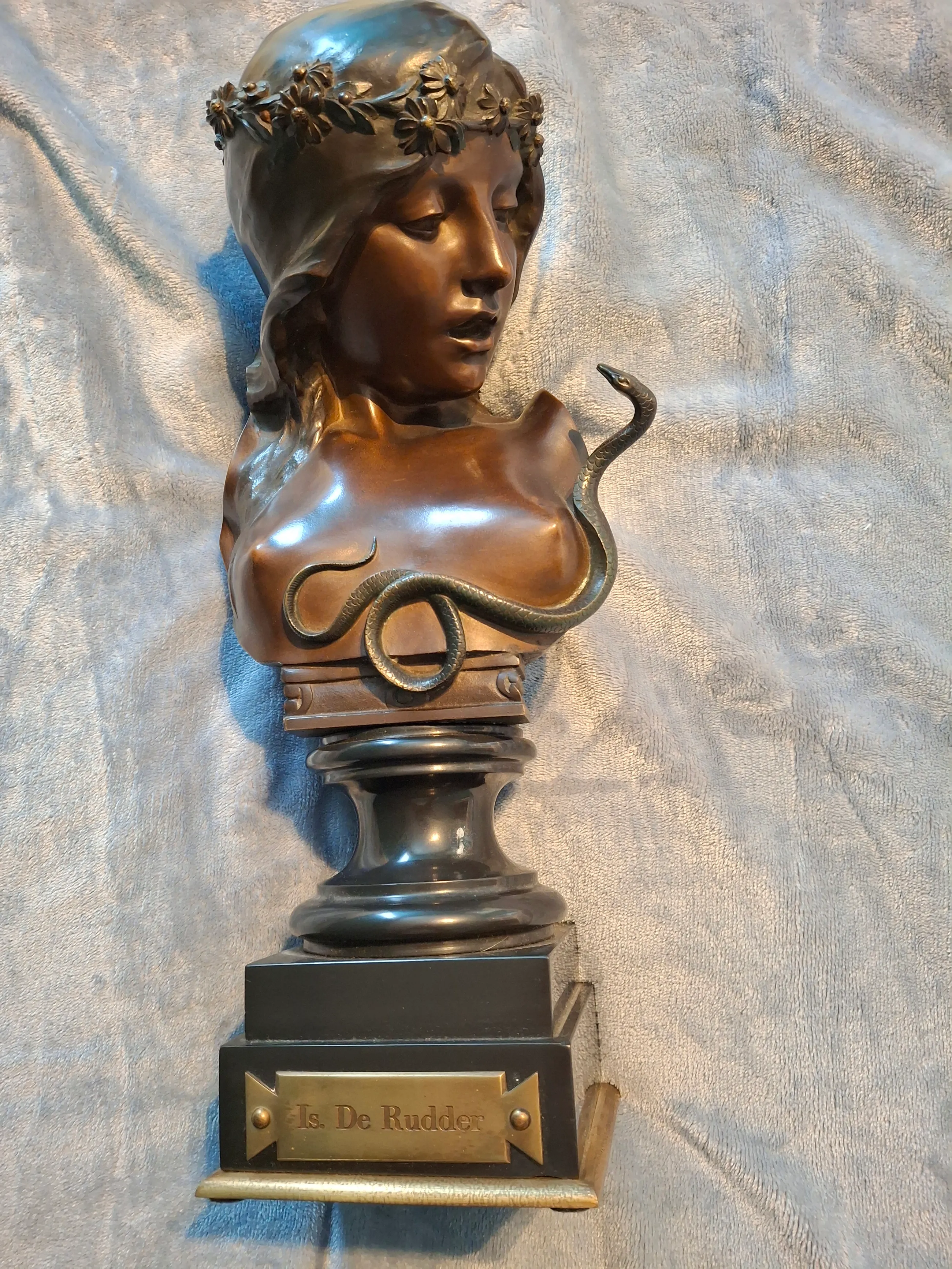 AcheterIsidore De Rudder - Bronzen buste 'Cleopatra'? Enchérissez de 800!