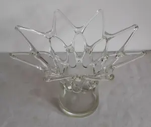 Onbekend - Handgeblazen "tralie" vaas in glas/kristal kaufen? Bieten Sie von 10!
