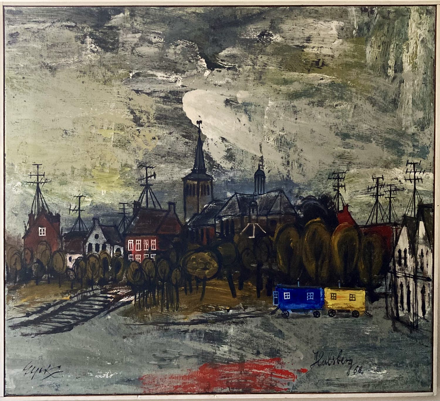 Charles Eyck - Zicht op Hulsberg verkocht voor € 1000!