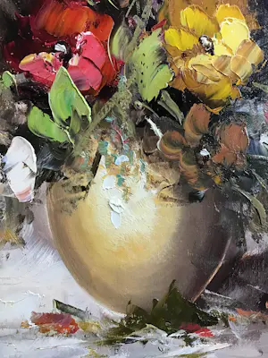 Onbekend - Stilleven bloemen in vaas. kopen? Bied vanaf 40!