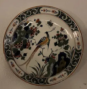 Porceleyne Fles - Antiek Polychroom sierbord kopen? Bied vanaf 200!