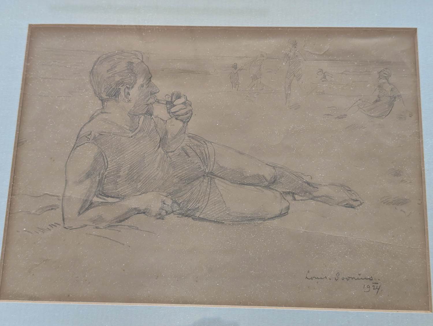 Louis Soonius - strand genieter verkocht voor € 75!
