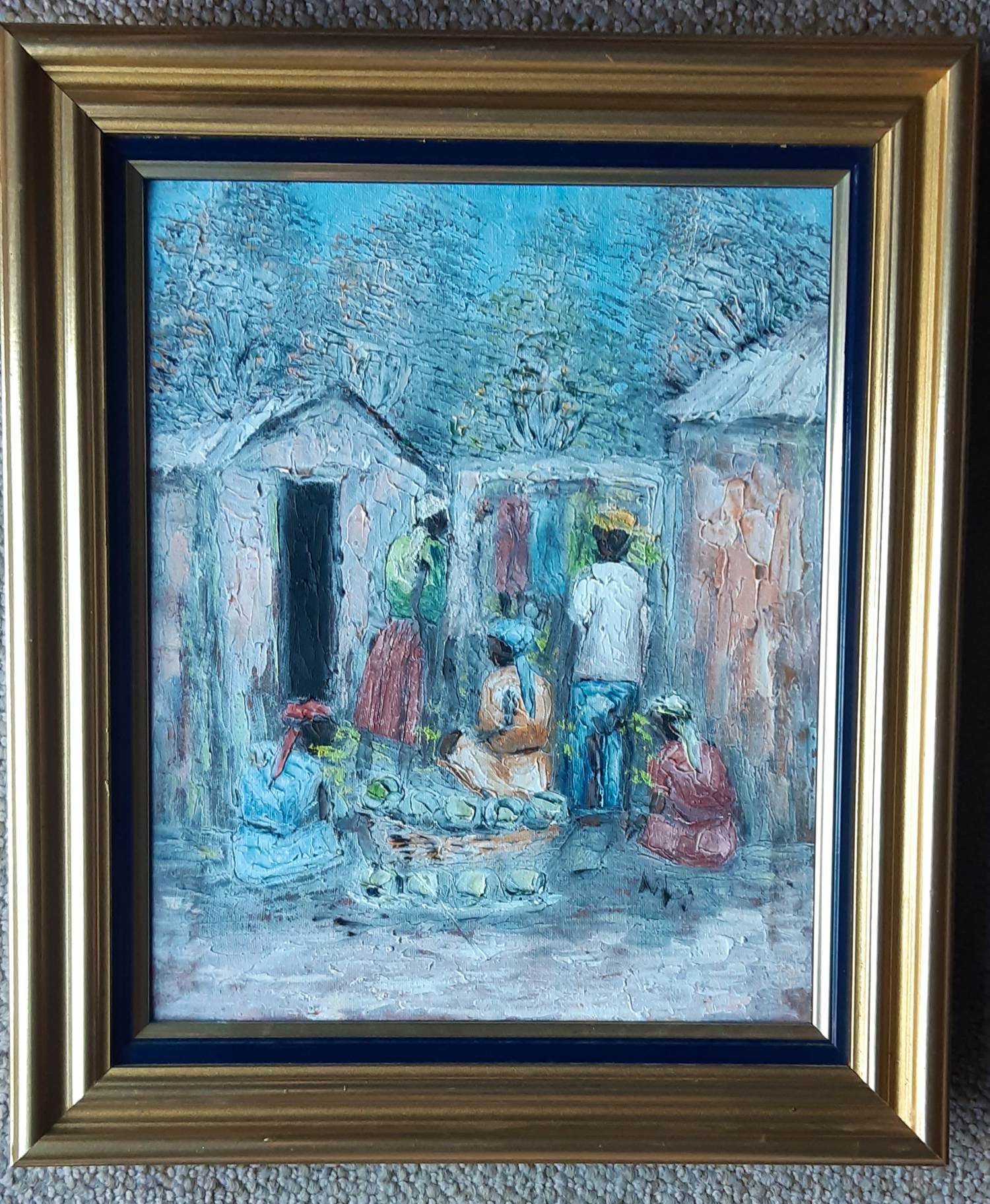 Onbekend - Ölgemälde Dorfleben kopen? Bied vanaf 20!