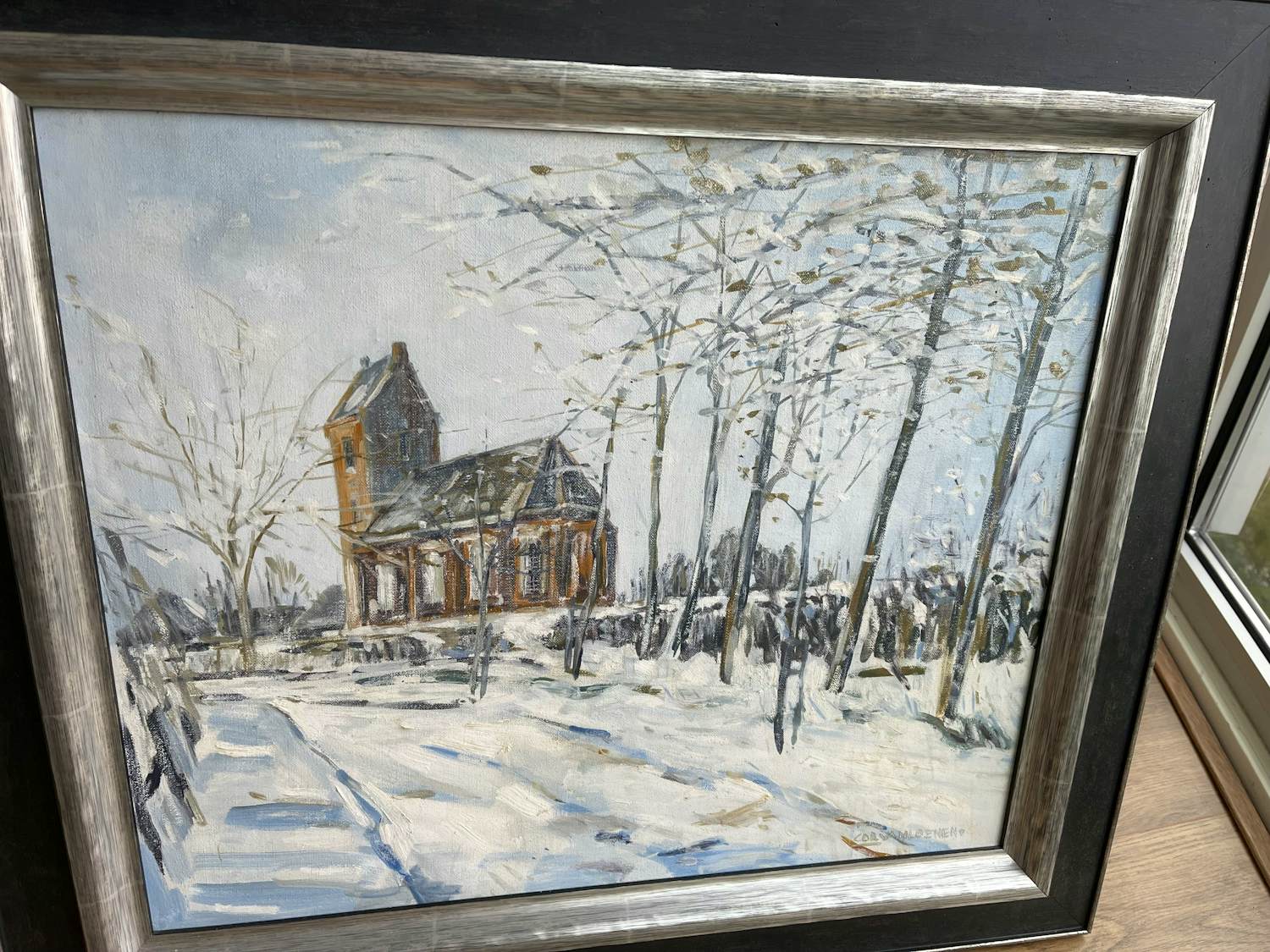 Cor van Loenen - Kerk van Saaksum verkocht voor € 450!