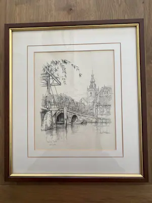 Anton Pieck - Hoge Brug te Overschie-Rotterdam kaufen? Bieten Sie von 20!